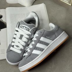 adidas campus cinza branco