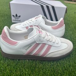 Adidas Samba Branco com Rosa